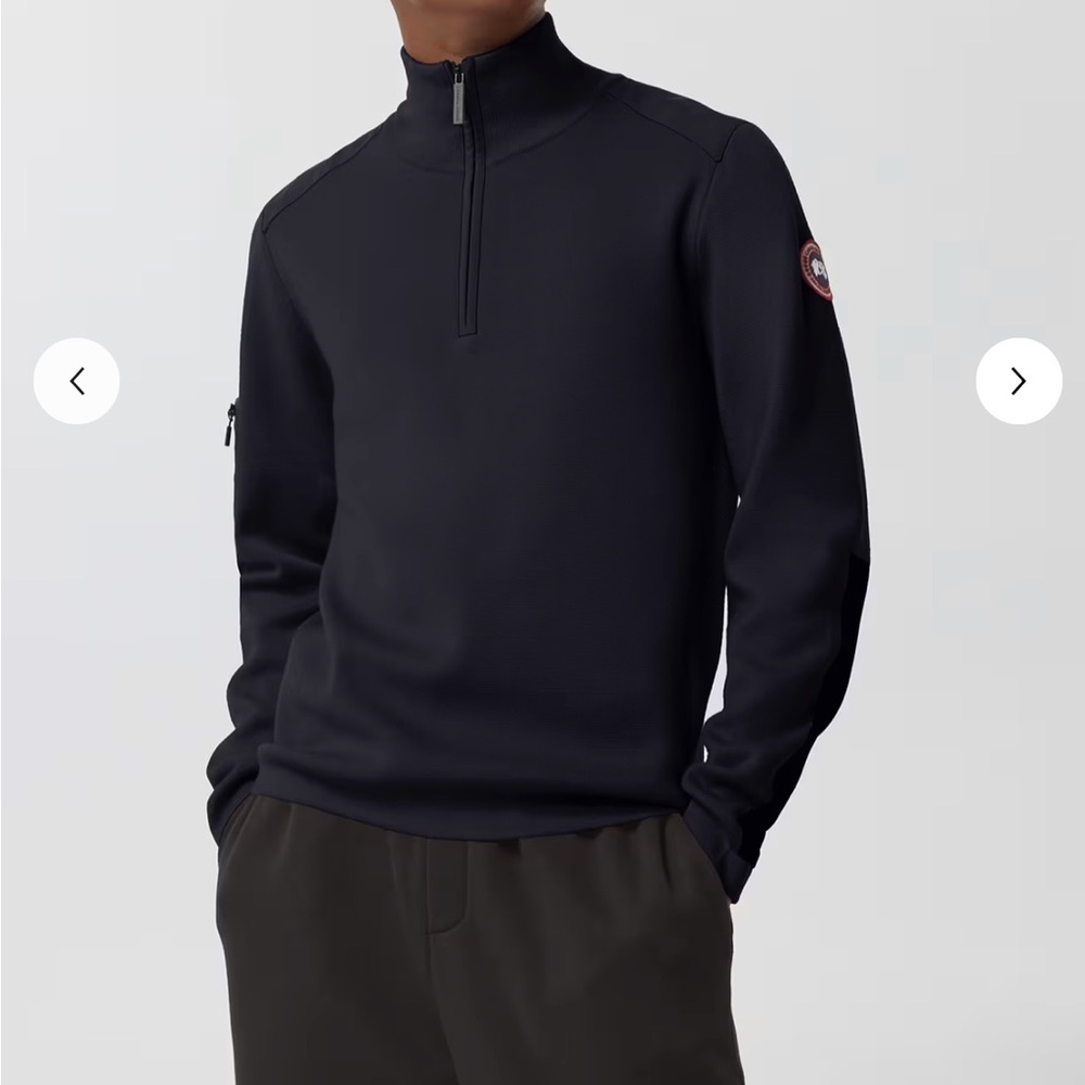 Canada Goose Stormont 1/4 Zip sweater - Dark Charcoal Grey